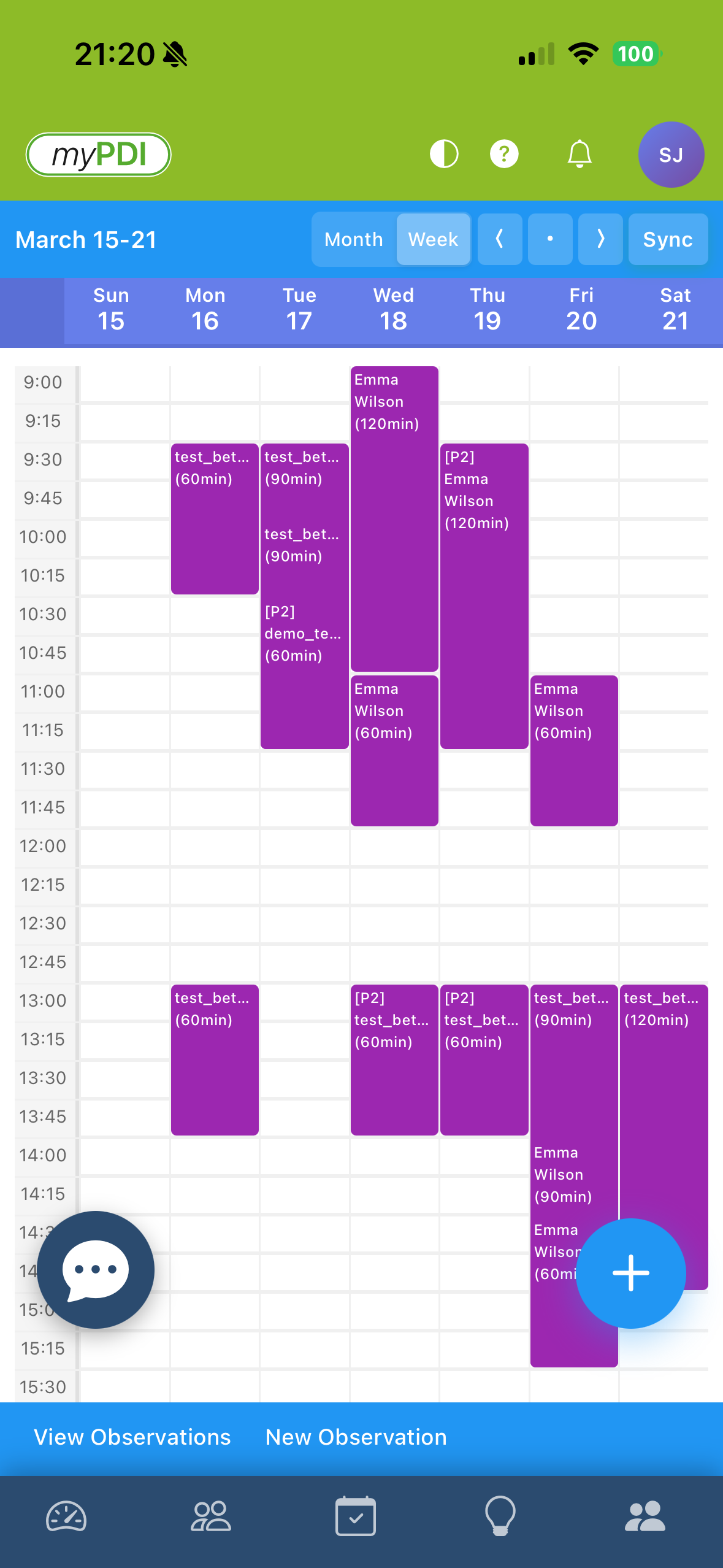 Lesson diary